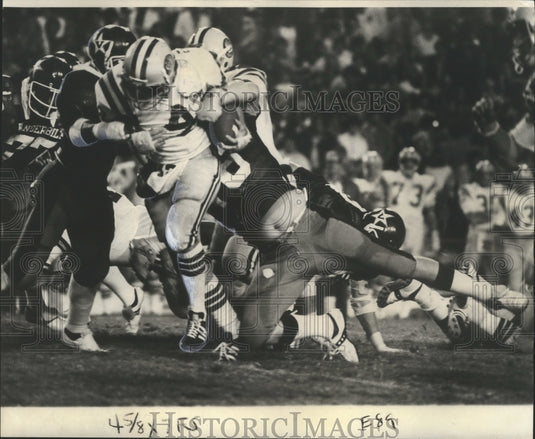 1976 Press Photo Louisiana State University fullback Kelly Simmons - nox00246- Historic Images