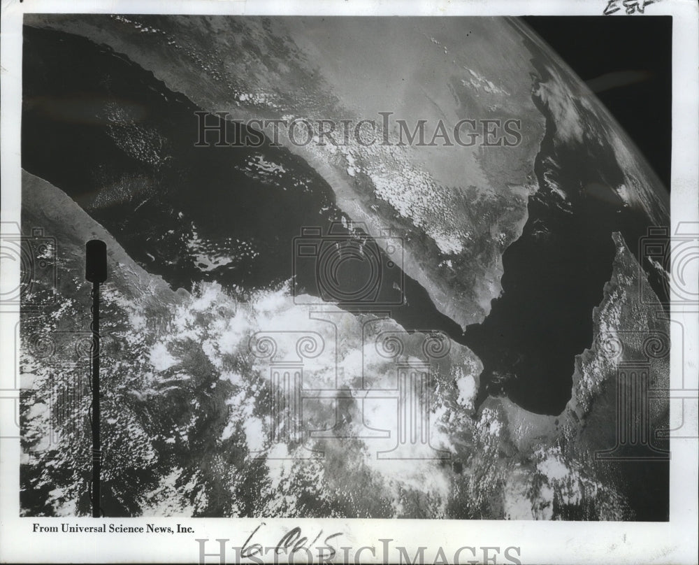 1970 Press Photo Photo From Gemini 11 Shows New Ocean Forms From Red Sea