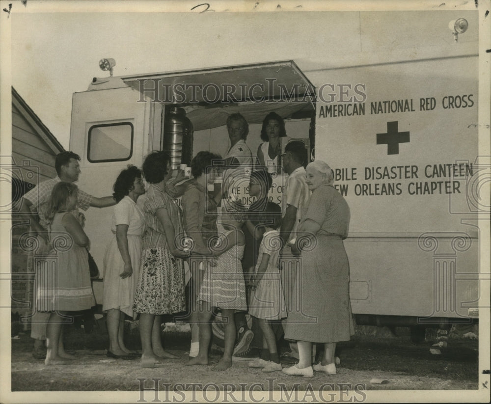 1961 Press Photo Mobile Disaster Unit of the New Orleans Red Cross in Texas City