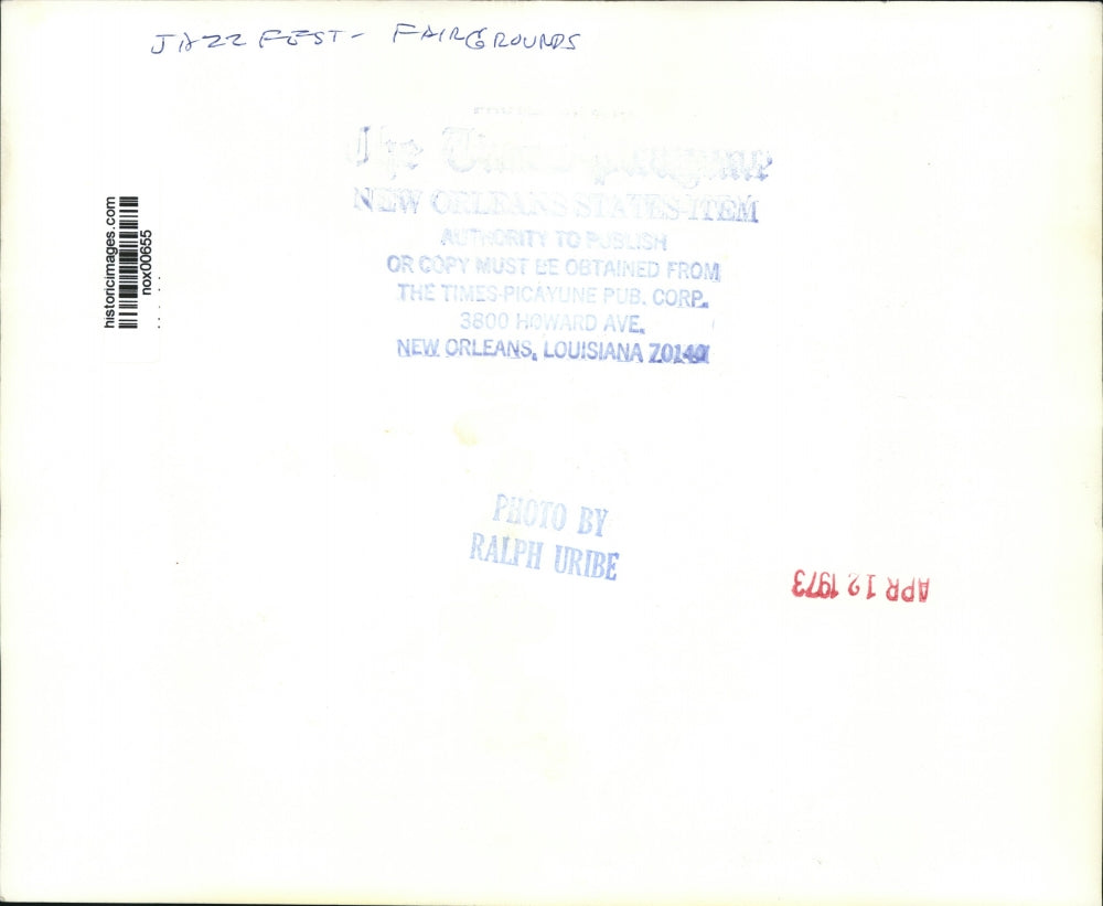 1973 Press Photo Jazz Festival at the New Orleans Fairgrounds - nox00655