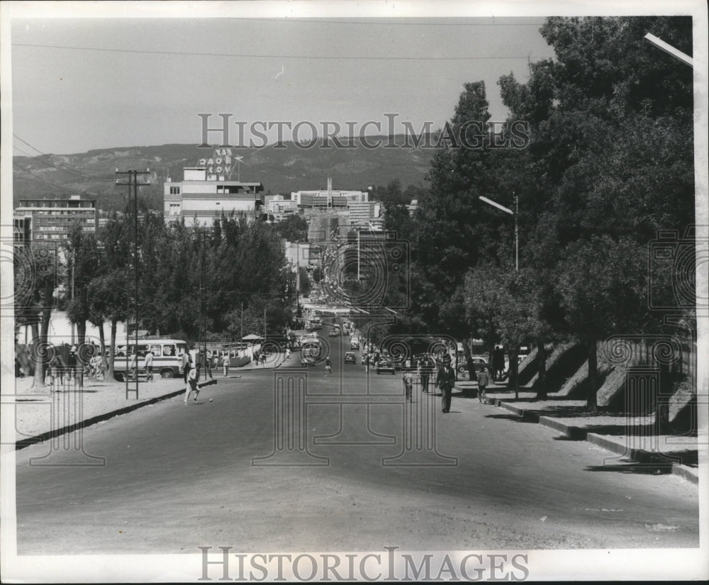1970 Press Photo Churchill Road running through Addis Ababa - nox00838