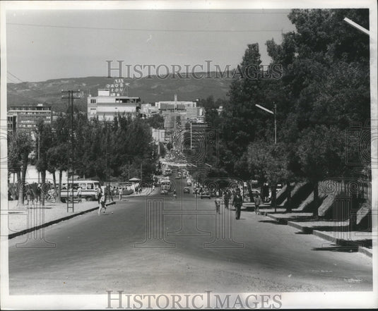 1970 Press Photo Churchill Road running through Addis Ababa - nox00838
