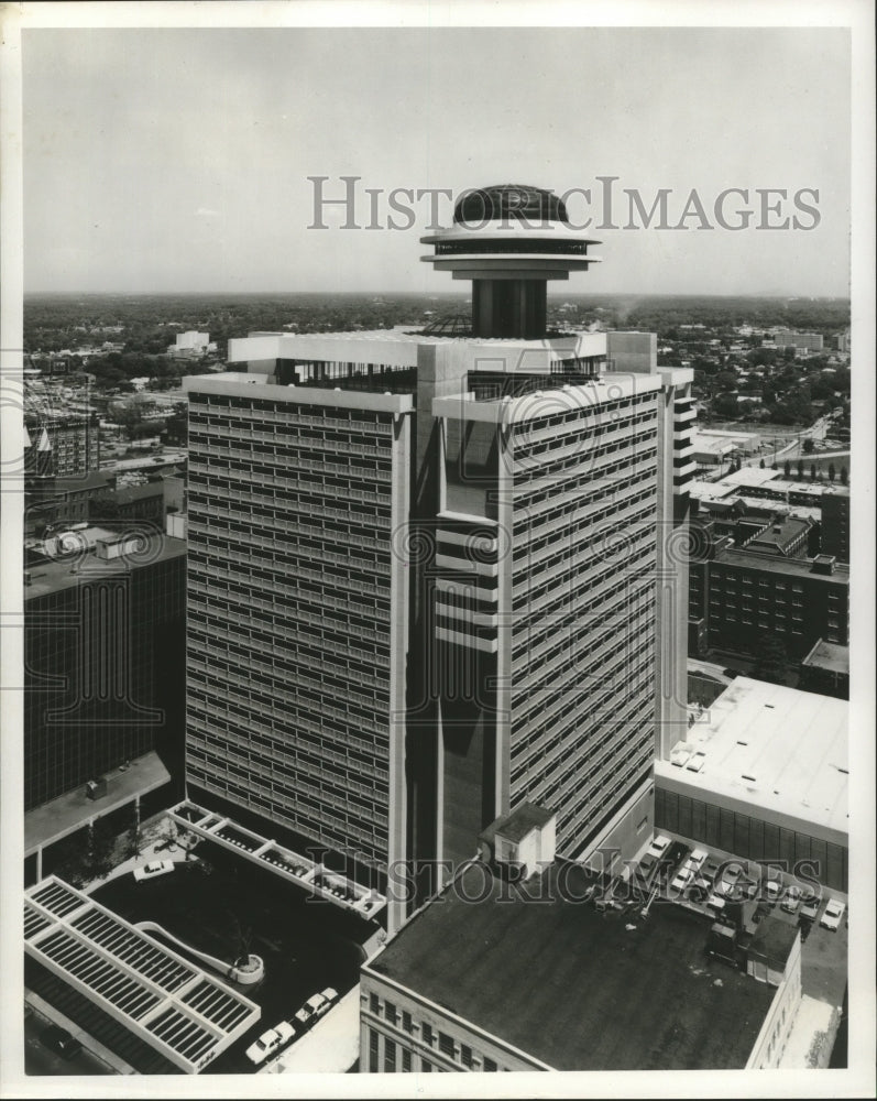 1969 Press Photo Regency Hyatt House in Atlanta aerial view. - nox01047