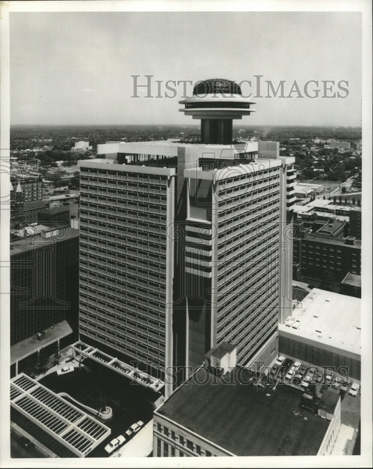 1969 Press Photo Regency Hyatt House in Atlanta aerial view. - nox01047