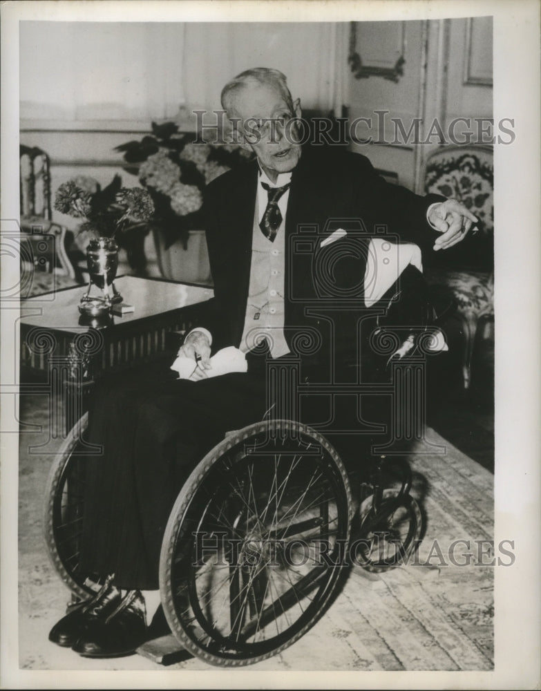 1950 Press Photo King Gustaf still active in spirit - nox01402