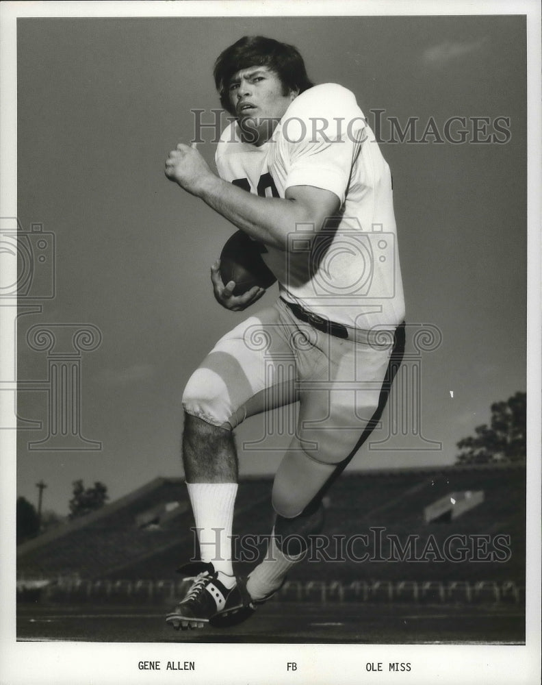 1973 Press Photo University of Mississippi Football - Gene Allen - nox01487