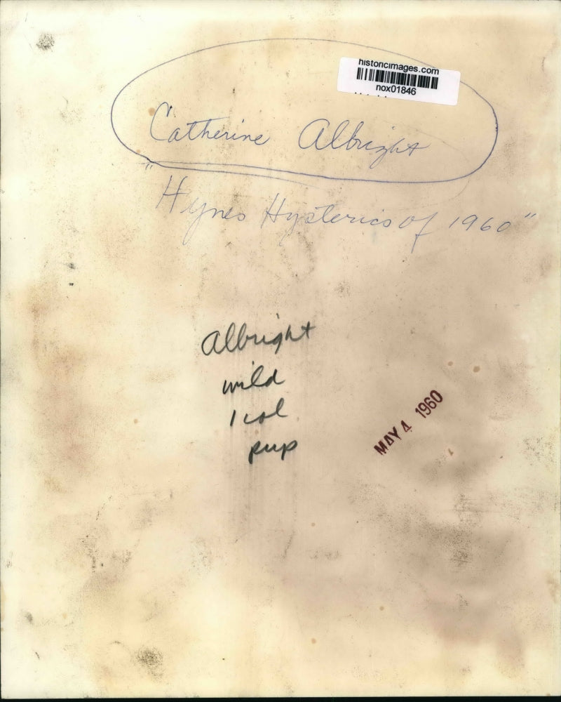 1960 Press Photo Dancer Catherine Albright dances in Hynes Hysterics of 1960.