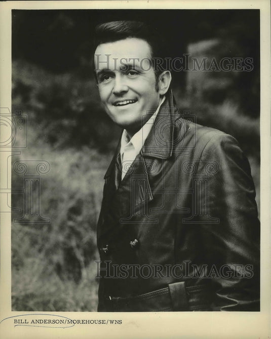 1974 Press Photo Bill Anderson, country music singer, songwriter and TV host.
