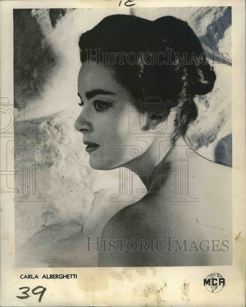 1961 Press Photo Carla Alberghetti headshot - nox02054