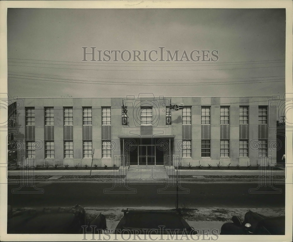 1949 Press Photo View of the Alcoa Steamship Co. at new building in Mobile, AL.