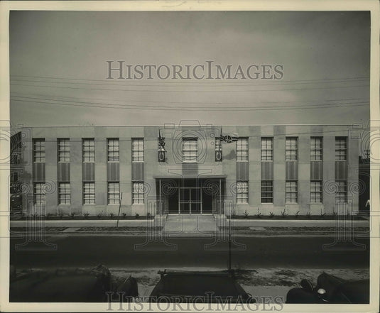 1949 Press Photo View of the Alcoa Steamship Co. at new building in Mobile, AL.