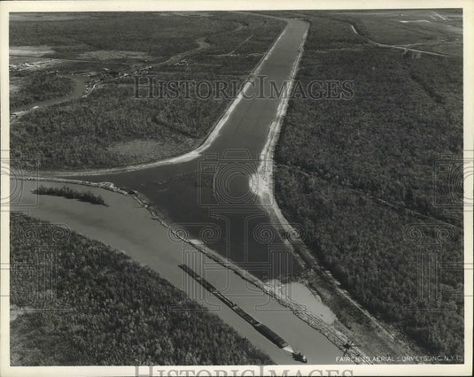 1962 Press Photo View of the Algiers Canal on the west end in New Orleans, LA.