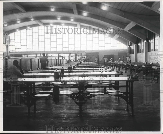Press Photo Angola State Penitentiary Prison Mess Hall - nox02395