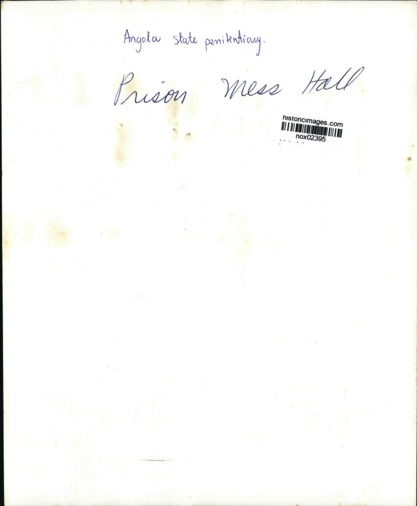 Press Photo Angola State Penitentiary Prison Mess Hall - nox02395
