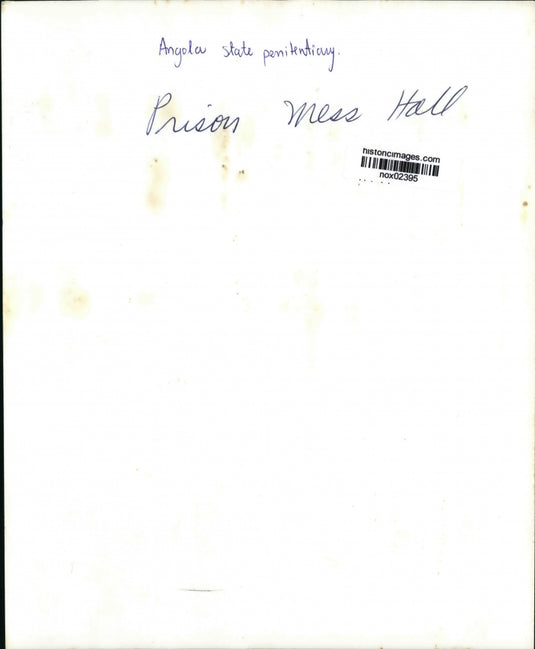 Press Photo Angola State Penitentiary Prison Mess Hall - nox02395