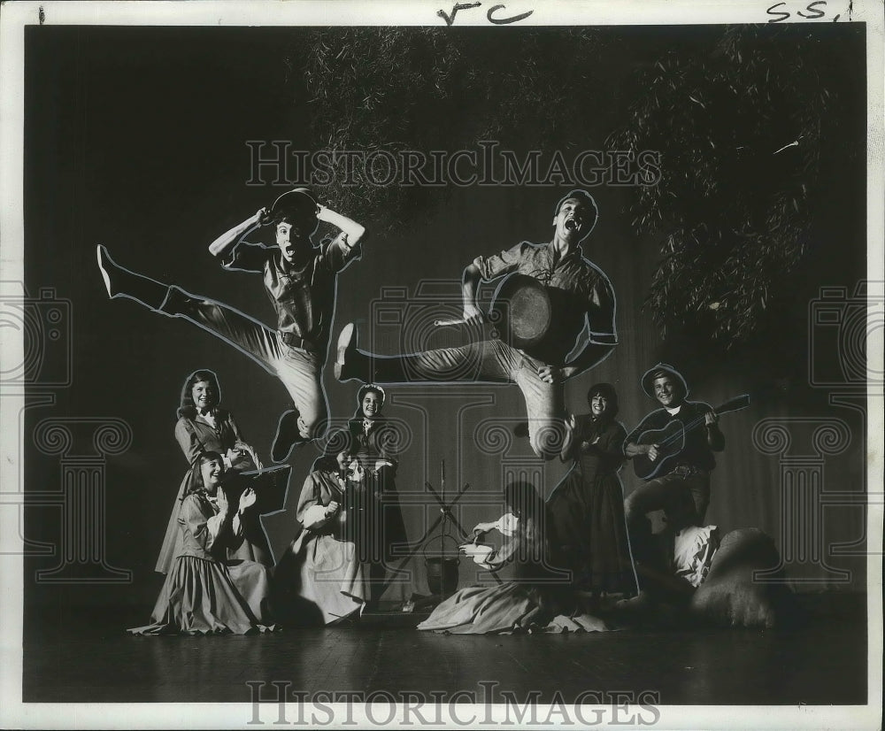 1966 Press Photo American Folk Ballet performing Winter at Deep Creek.