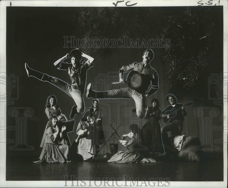 Load image into Gallery viewer, 1966 Press Photo American Folk Ballet performing Winter at Deep Creek.
