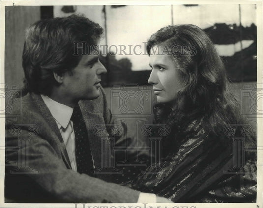 1983 Press Photo David Selby and Ana Alicia on "Falcon Crest"- Historic Images