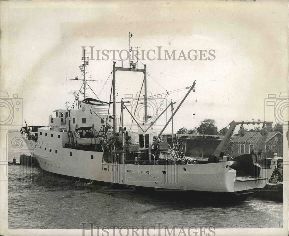 1962 Press Photo Albatross IV, research boat, has six independent labs- Historic Images