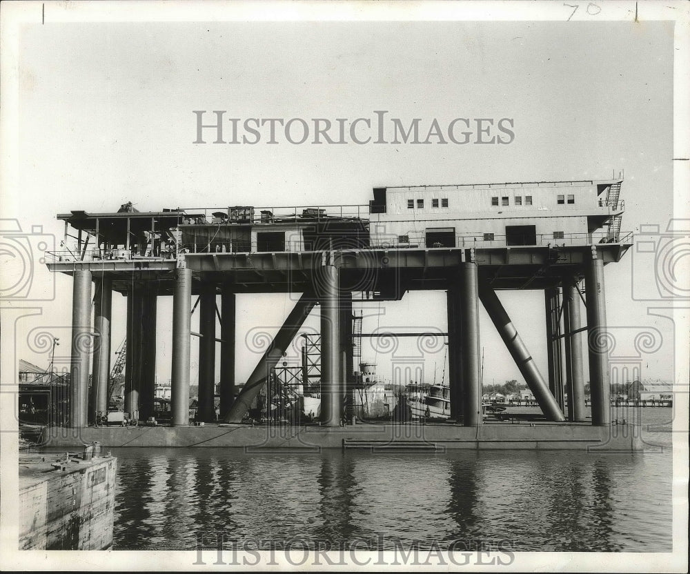 1955 Press Photo Alexander Shipyard, Inc. exterior - nox02572- Historic Images