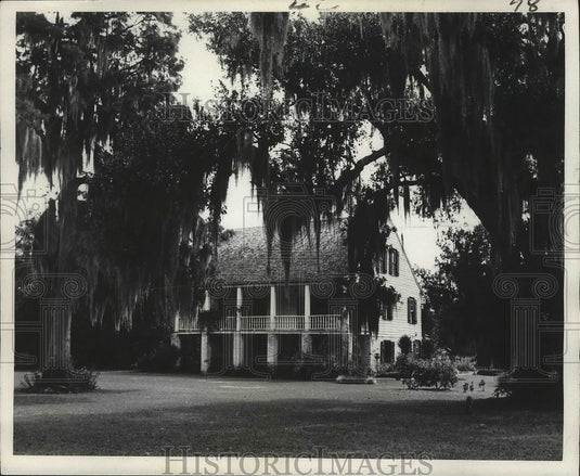 1972 Press Photo Acadian House Museum exterior in St. Martinville - nox02602