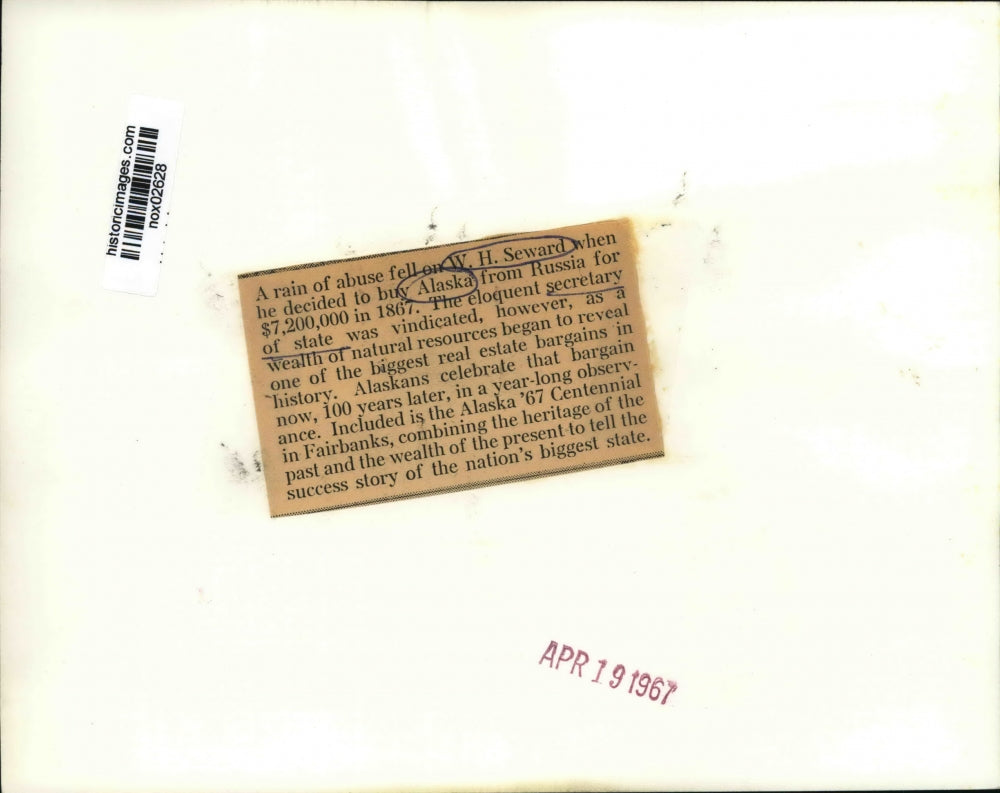 1967 Press Photo Alaska - Beautiful Scene of Mountains in Fairbanks - nox02628