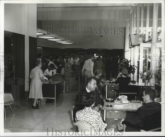 1960 Press Photo Lobby of the Lakeview Office of The Bank of New Orleans.