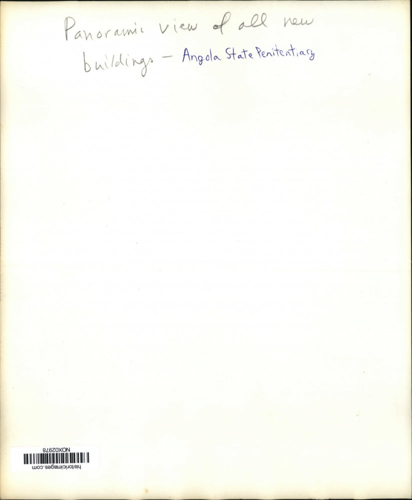 Press Photo Panoramic view of all new buildings at Angola State Penitentiary.