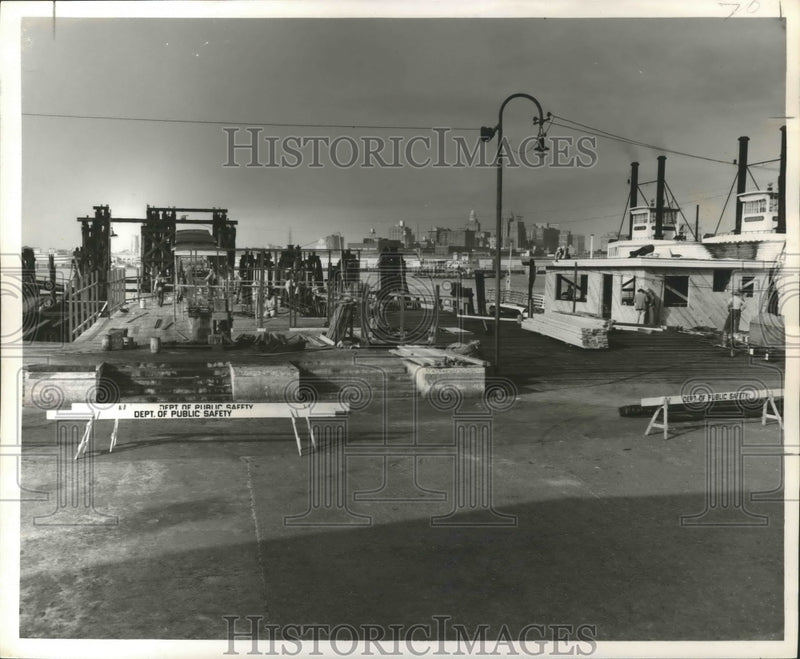 Load image into Gallery viewer, 1952 Press Photo New Orleans - Algiers Ferry Landing Nearly Complete After Fire
