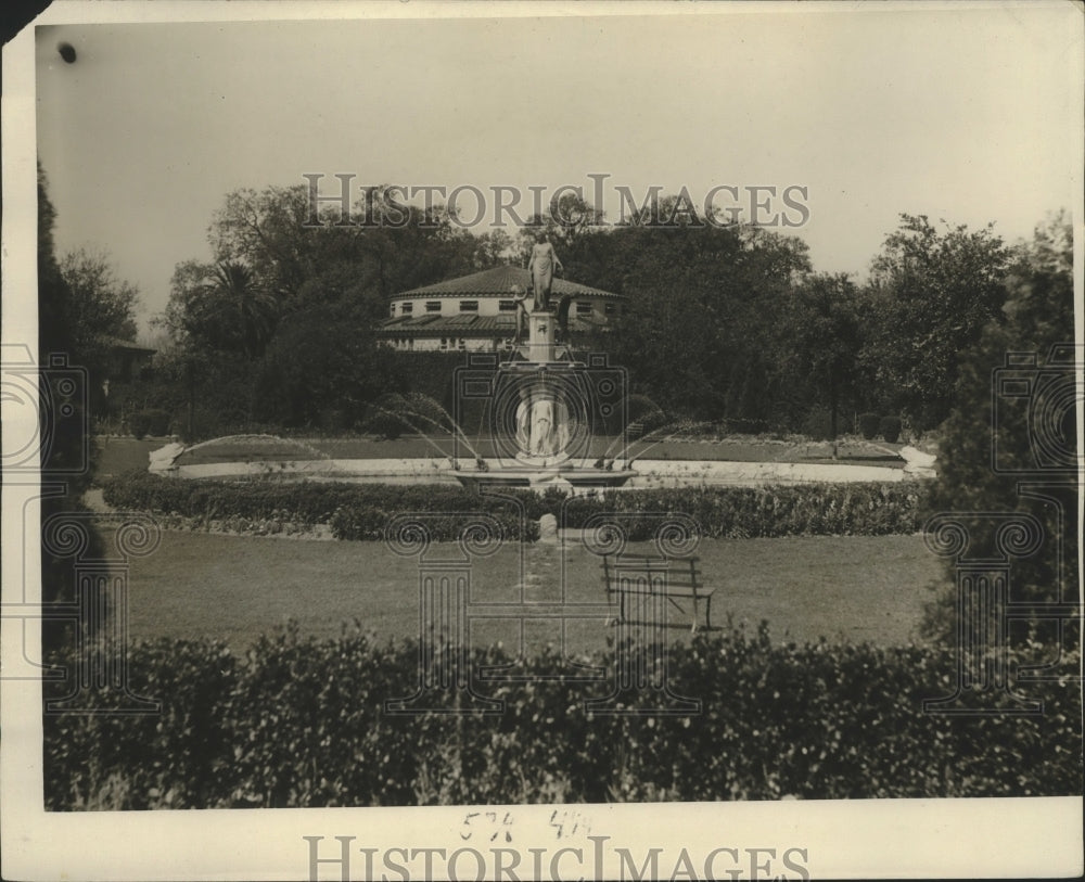 1932 Press Photo New Orleans - View of Popp Gardens in Audubon Park - nox03050- Historic Images