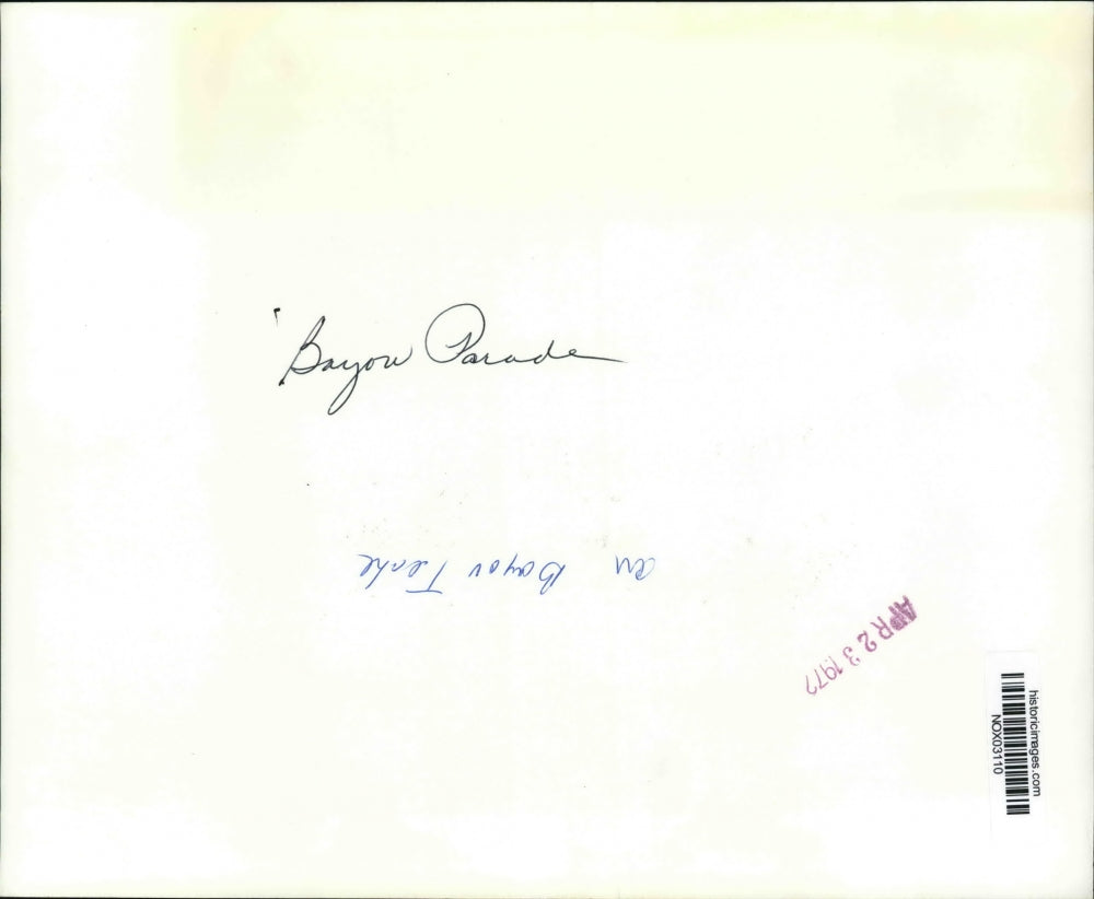 1972 Press Photo View of the Bayou Parade at Bayou Teche. - nox03110