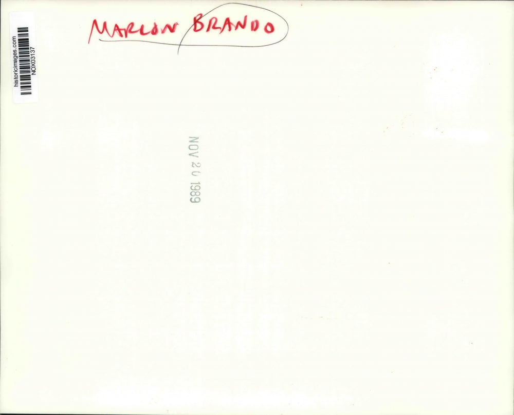 1989 Press Photo Actor Marlon Brando in Julius Caesar - nox03137