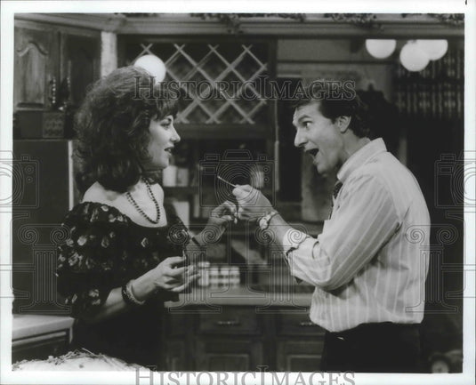 1987 Press Photo Actors Katey Sagal & Ed O'Neill in "Married...With Children- Historic Images