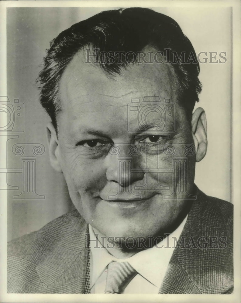 Load image into Gallery viewer, 1967 Press Photo Willy Brandt headshot - nox03409
