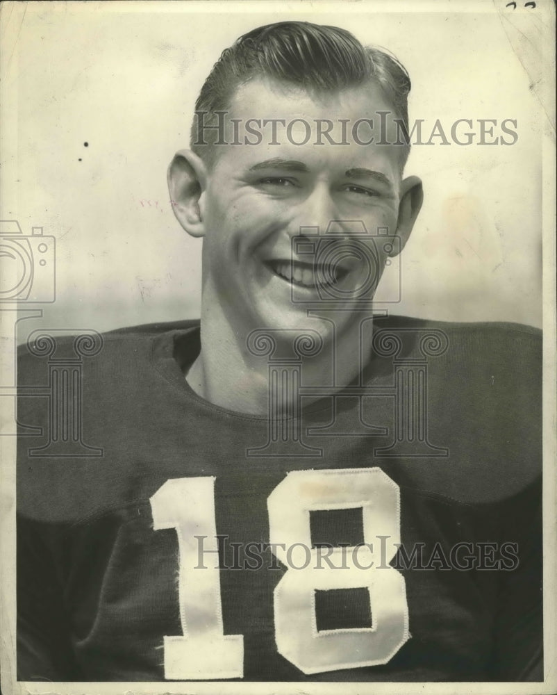 1939 Press Photo Buddy Banker, halfback for Tulane University. - nox03429- Historic Images