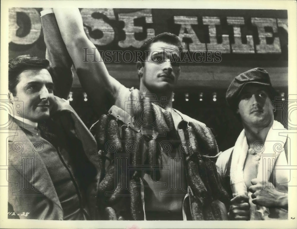 1980 Press Photo Armand Assante and Sylvester Stallone in Paradise Alley.