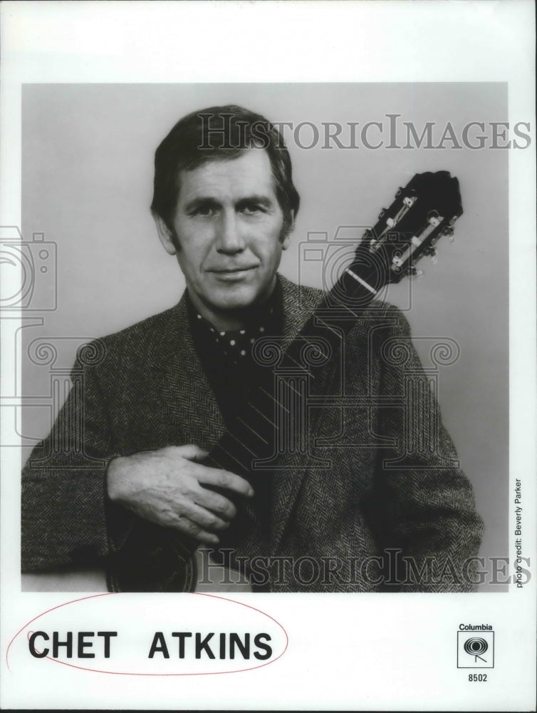 1985 Press Photo Chet Atkins, country music singer. - nox03469