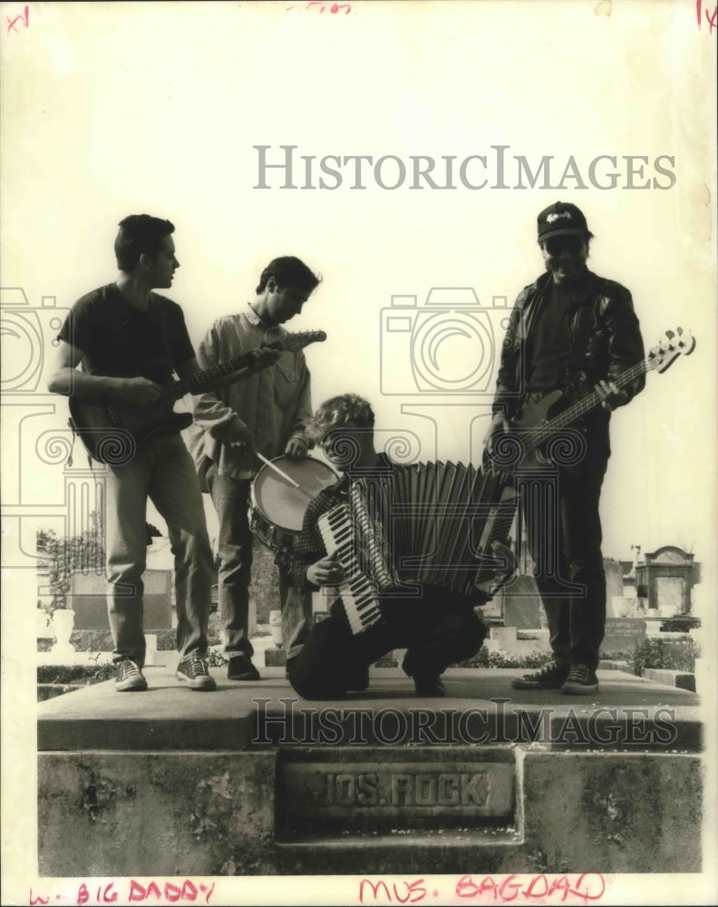 1994 Press Photo Chris Poche, Billy Landry, Jim Galluzo &amp; Rick Cantin.- Historic Images