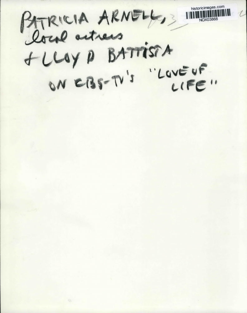 Press Photo Patricia Arnell and Lloyd Battista in Love of Life, on CBS.