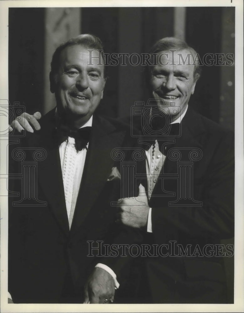1978 Press Photo Tennessee Ernie Ford &amp; Eddie Arnold hosts on NBC specials.