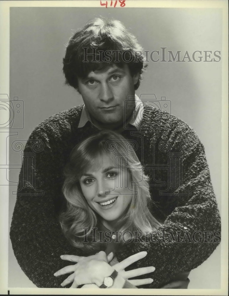 1986 Press Photo Bess Armstrong and Terence Knox star in All Is Forgiven.- Historic Images