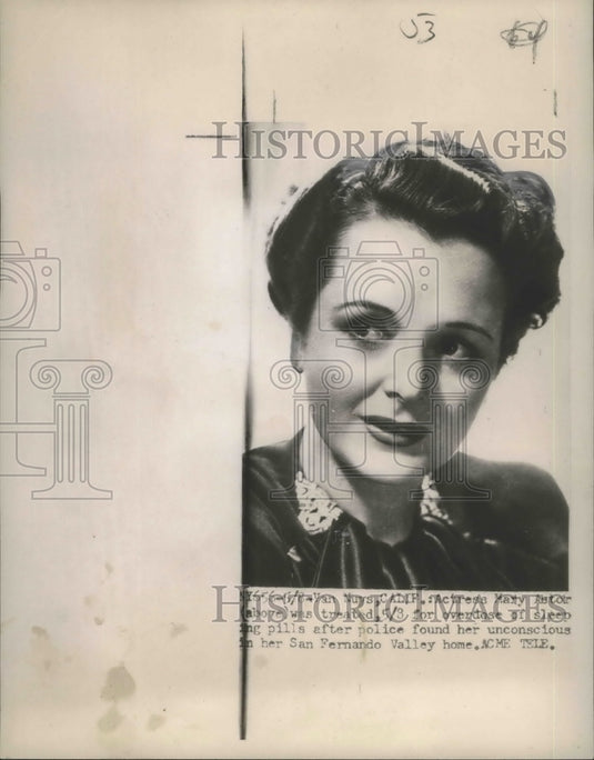 1951 Press Photo Mary Astor Headshot - nox04077
