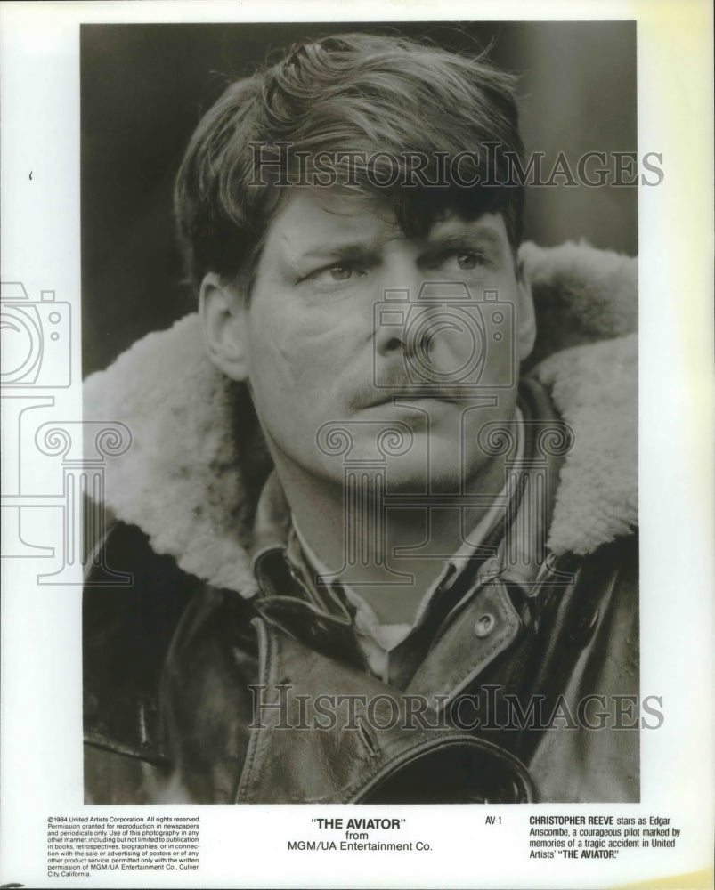 1984 Press Photo Christopher Reeve stars in The Aviator. - nox04135- Historic Images