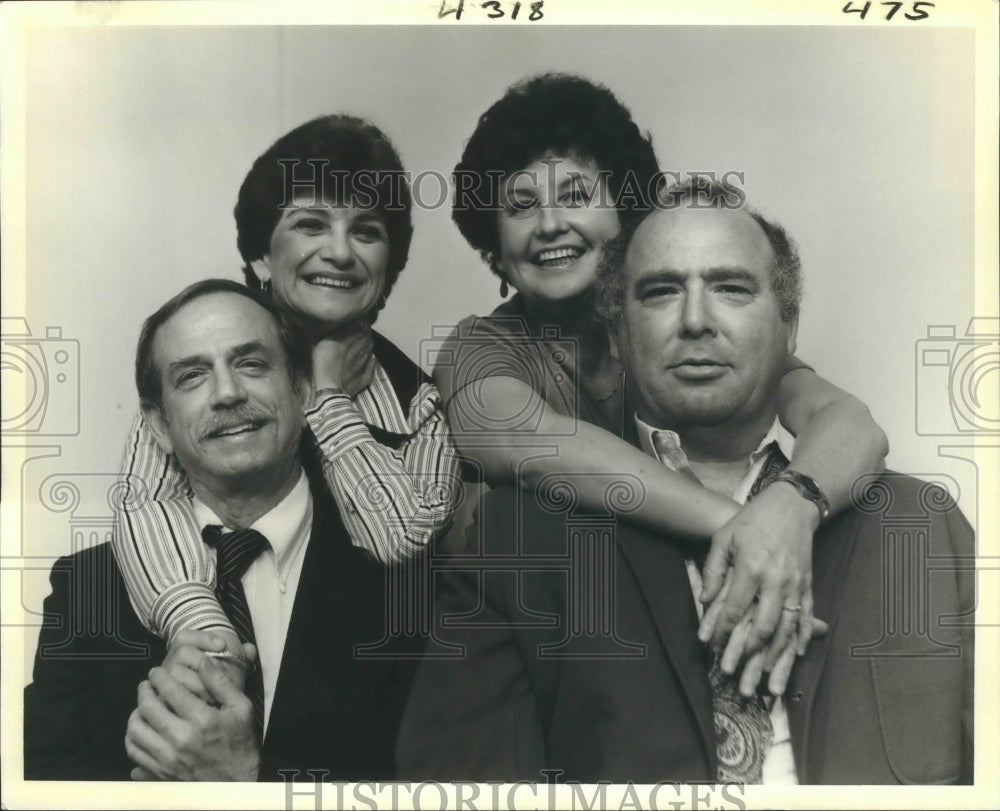 1979 Press Photo Actors Adrian Bejamin Jr., Mim Babin, Janice Mau, Hal Jeansonne