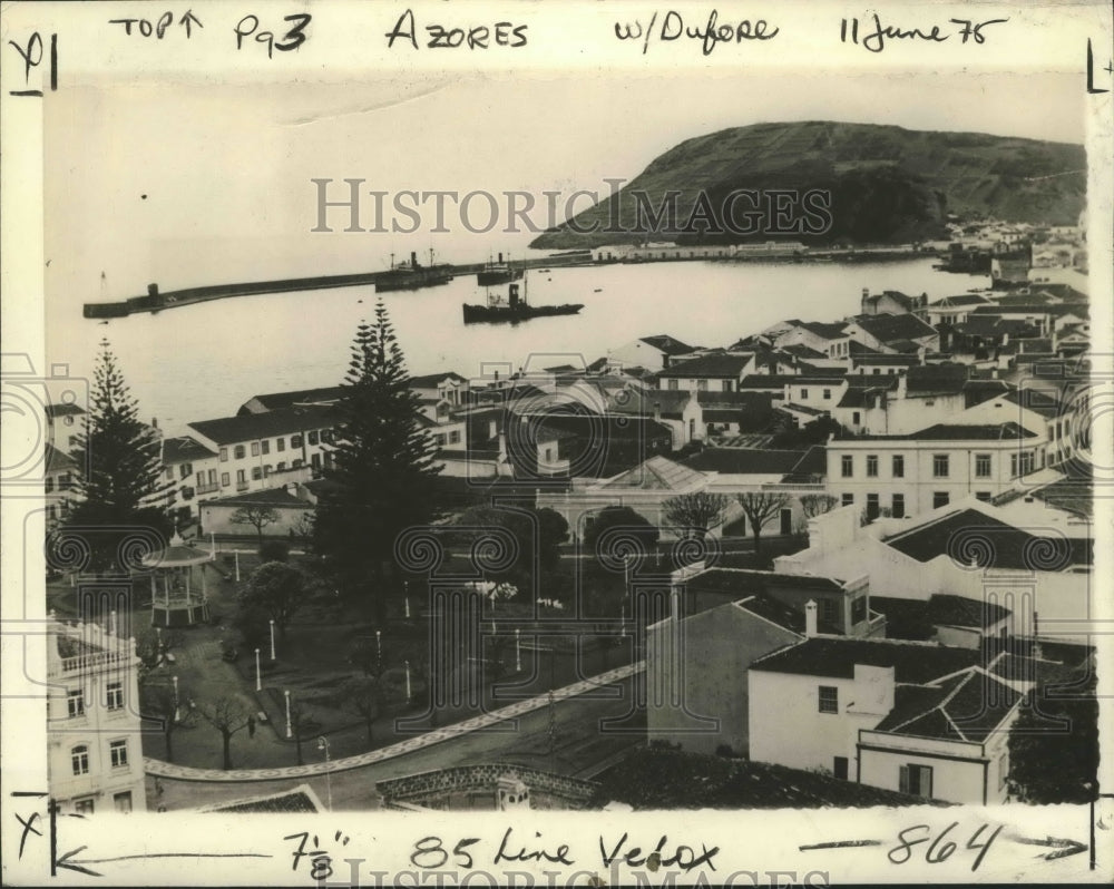 1941 Press Photo Oil tankers and other ships of the Port of Horta, The Azores