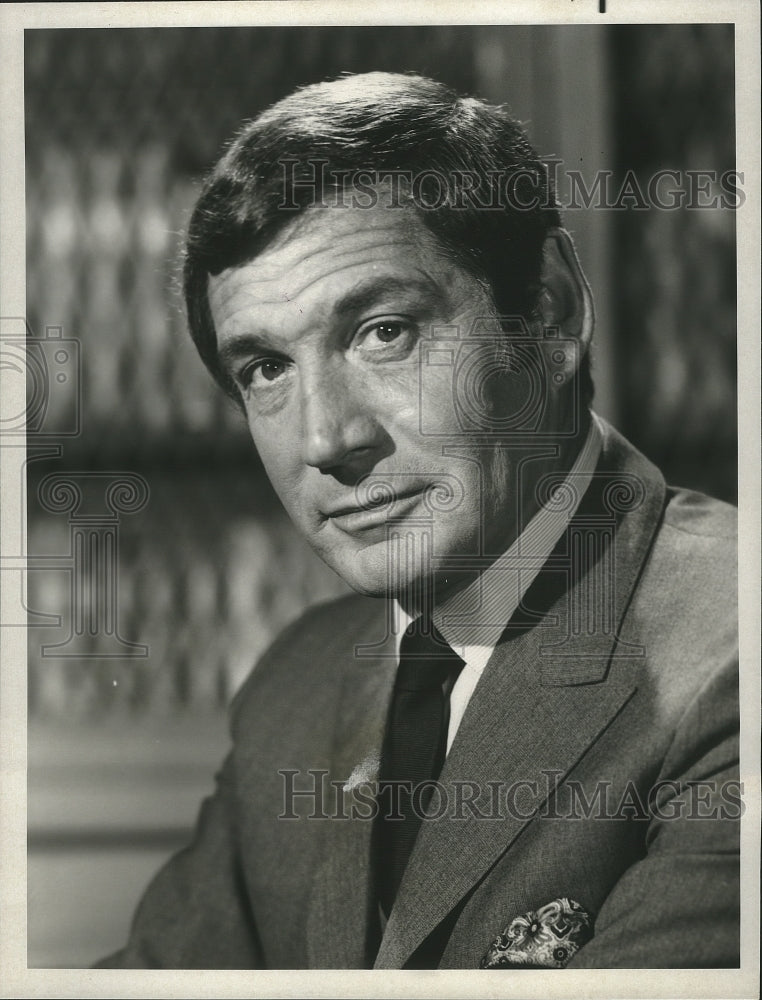 1970 Press Photo Actor Gene Barry in The Name of the Game - nox04329