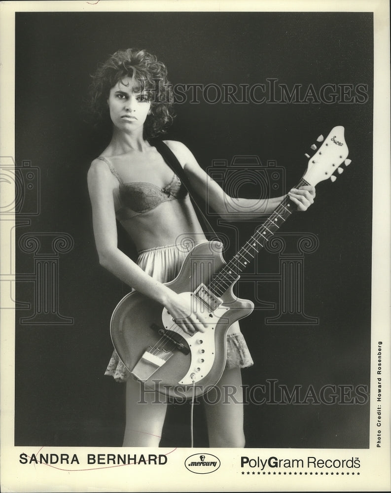 1985 Press Photo Sandra Bernhard, Singer and Comedian - nox04389