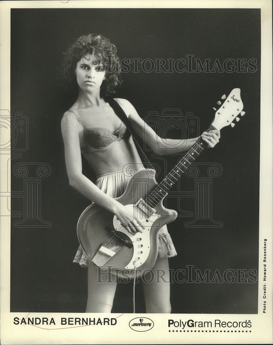 1985 Press Photo Sandra Bernhard, Singer and Comedian - nox04389