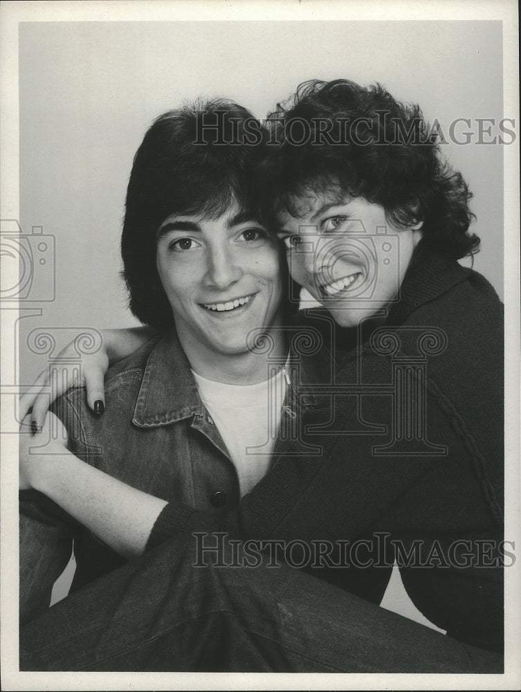 1982 Press Photo Erin Moran &amp; Scott Baio Premiere in Joanie Loves Chachi- Historic Images