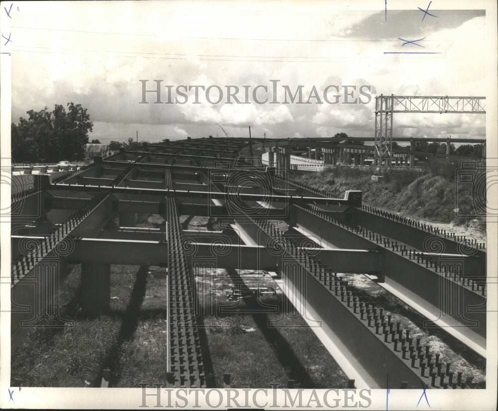 1965 Press Photo Six-lane bridge to connect Baton Rouge and Port Allen